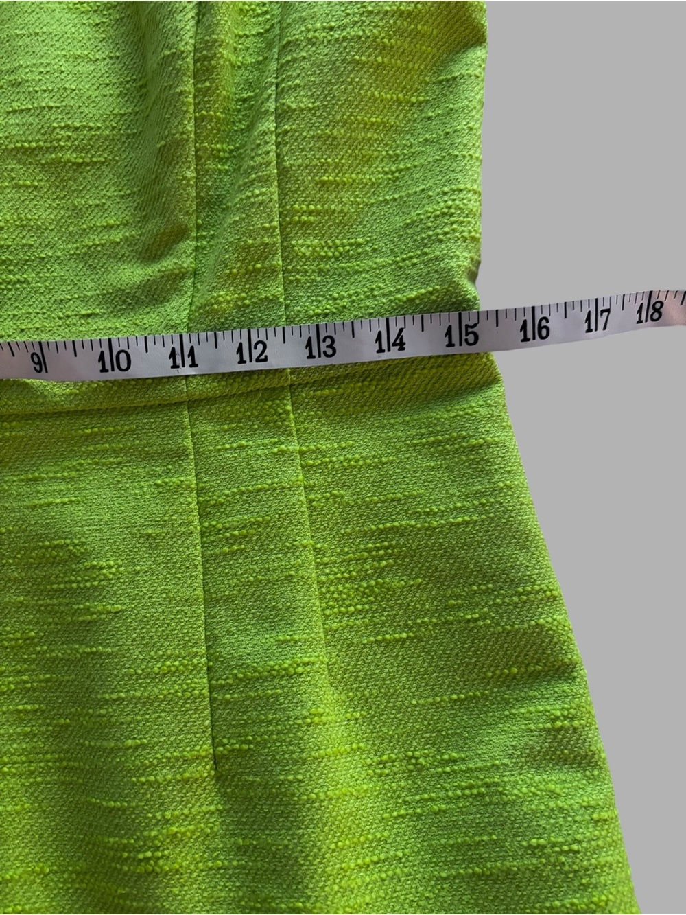 Bright yellow/green cap sleeve sheath dress size 4 - Picture 6 of 8
